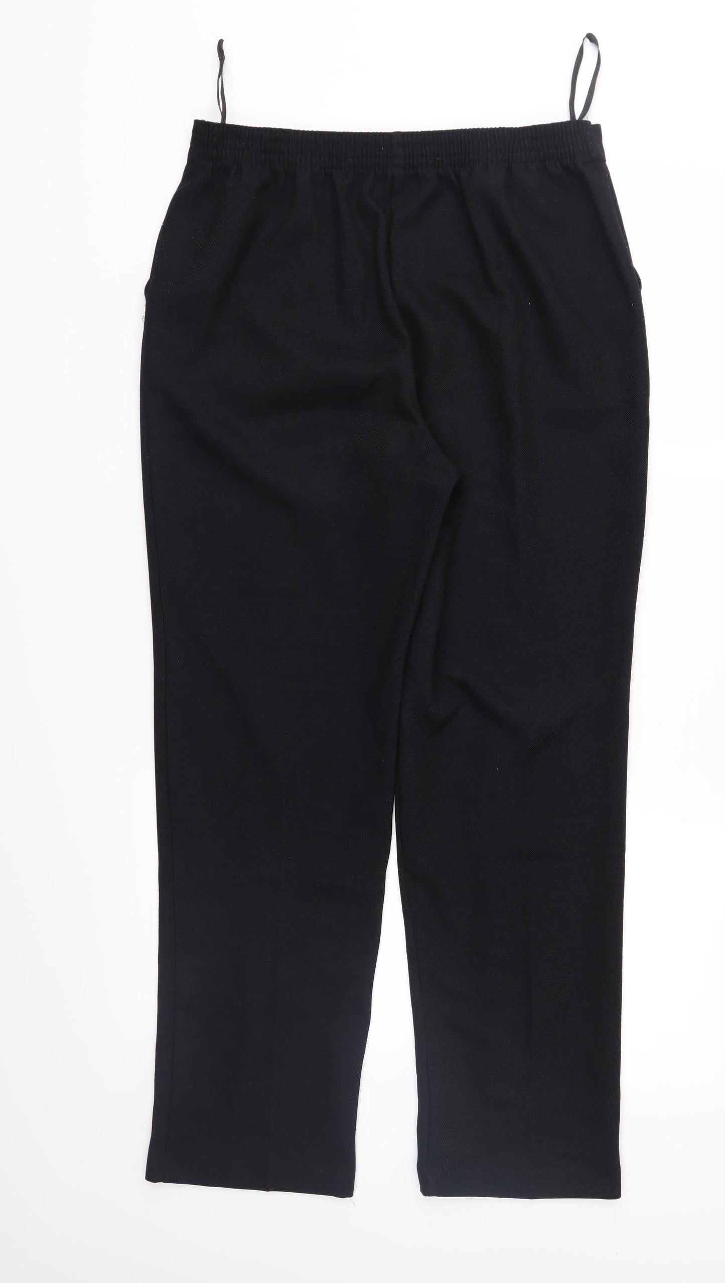 Womens UK Size 10 Papaya Regular Fit  Black Trousers