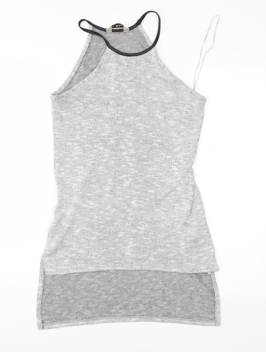 Miss Selfridge Womens Grey   Basic Tank Size 8