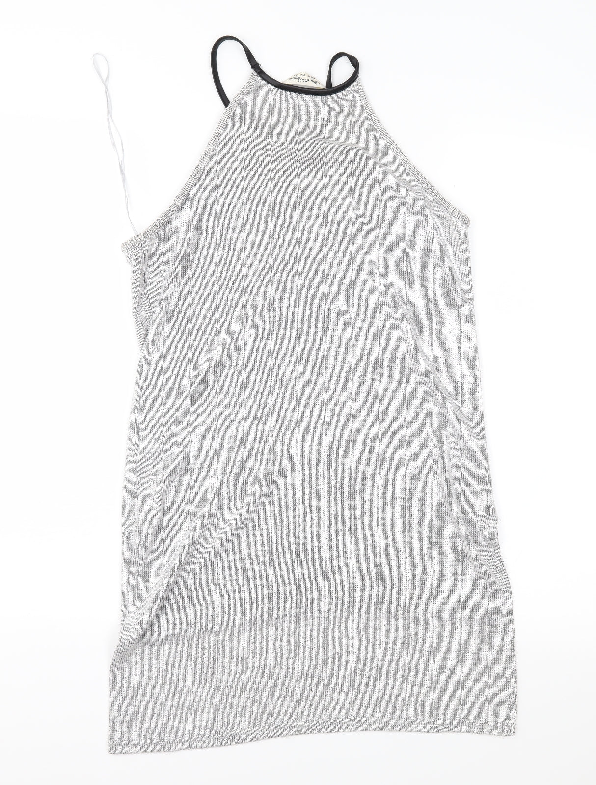 Womens UK Size 8 Miss Selfridge Grey Basic Tank