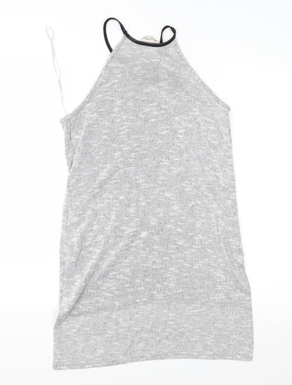 Womens UK Size 8 Miss Selfridge Grey Basic Tank