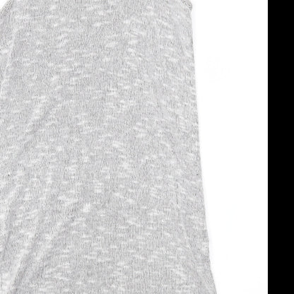 Womens UK Size 8 Miss Selfridge Grey Basic Tank