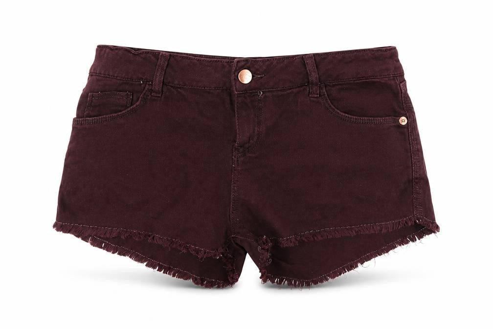 Womens UK Size 12 Topshop Regular Fit Cut-Off Shorts