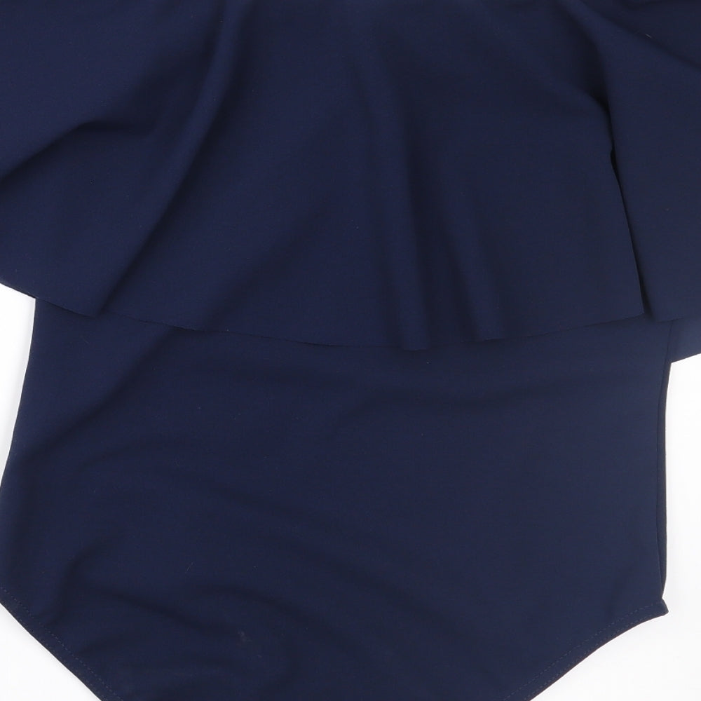 Womens UK Size 10 Missi Blue Basic Blouse