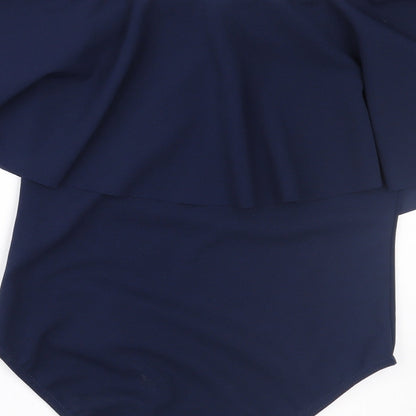 Womens UK Size 10 Missi Blue Basic Blouse
