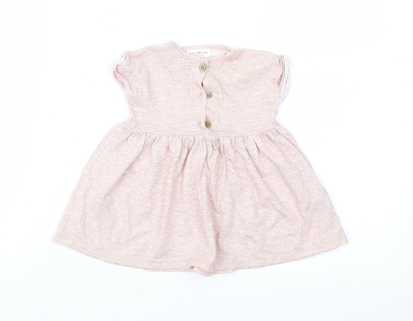 NEXT Girls Pink Floral Jersey Fit & Flare  Size 0-3 Months