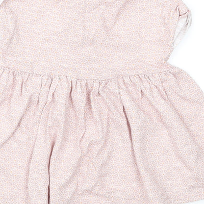 NEXT Girls Pink Floral Jersey Fit & Flare  Size 0-3 Months