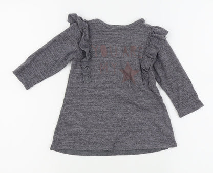 Primark Girls Grey   Fit & Flare  Size 9-12 Months