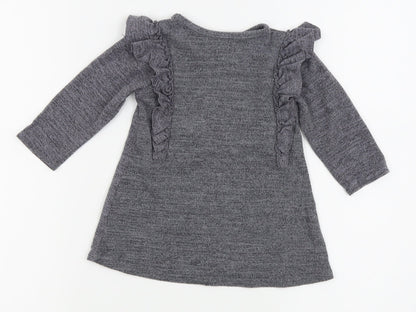 Primark Girls Grey   Fit & Flare  Size 9-12 Months
