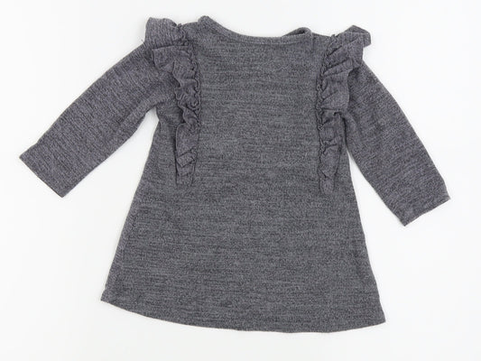 Primark Girls Grey   Fit & Flare  Size 9-12 Months