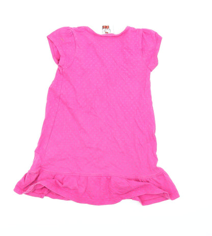 TU Girls Pink Polka Dot  Fit & Flare  Size 3-4 Years