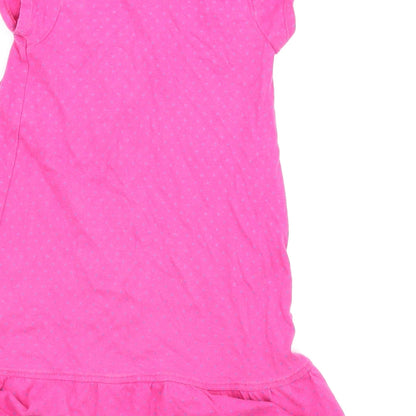 TU Girls Pink Polka Dot  Fit & Flare  Size 3-4 Years