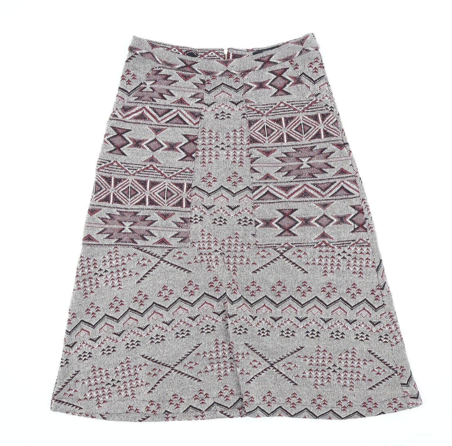 NEXT Womens Purple Geometric  Straight & Pencil Skirt Size 12