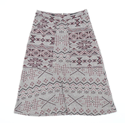 NEXT Womens Purple Geometric  Straight & Pencil Skirt Size 12