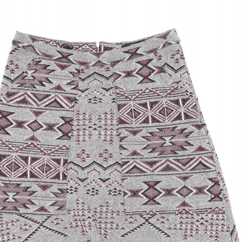 NEXT Womens Purple Geometric  Straight & Pencil Skirt Size 12