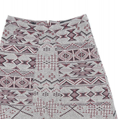 NEXT Womens Purple Geometric  Straight & Pencil Skirt Size 12