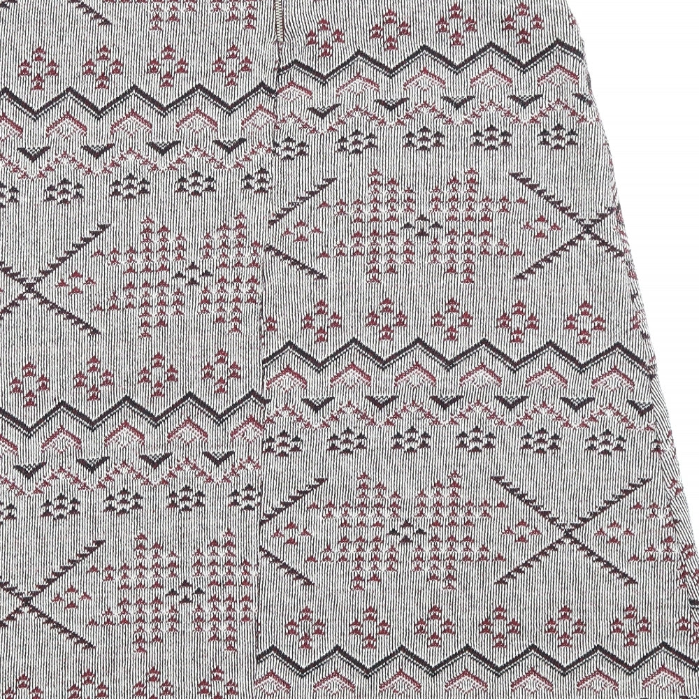 NEXT Womens Purple Geometric  Straight & Pencil Skirt Size 12