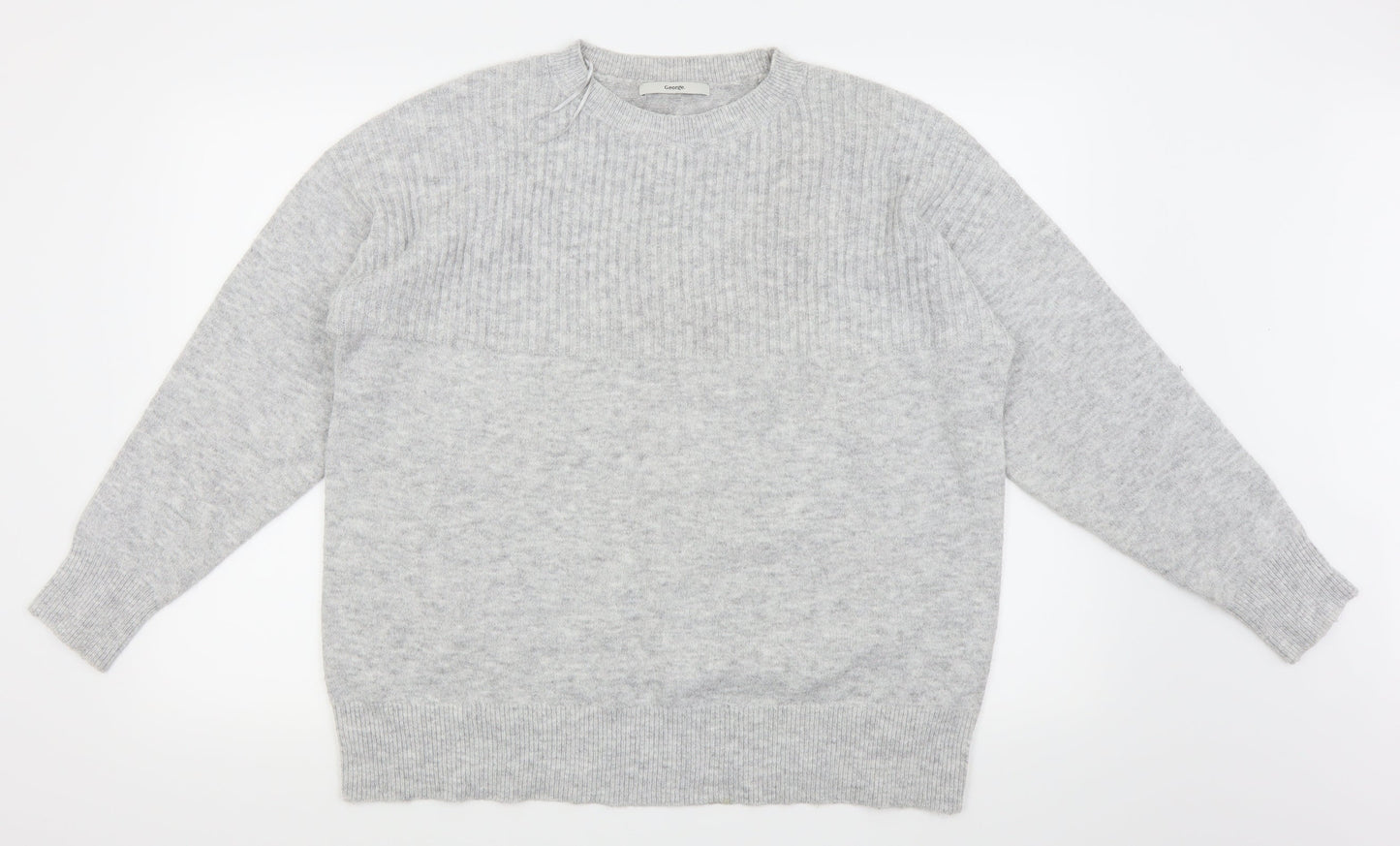 Asda George Womens Grey   Pullover Jumper Size L