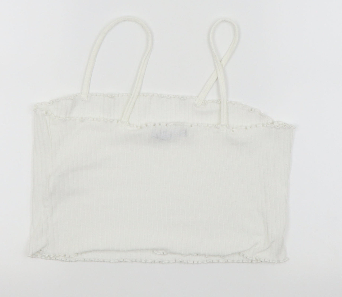 Womens UK Size 18 Boohoo White Camisole Tank