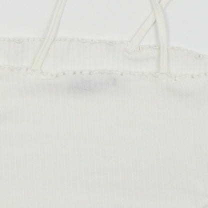 Womens UK Size 18 Boohoo White Camisole Tank