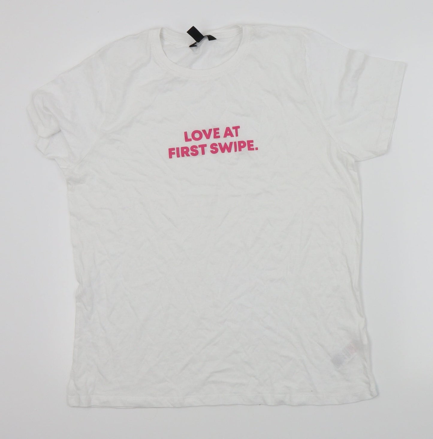 Womens UK Size 14 New Look White Basic Polo