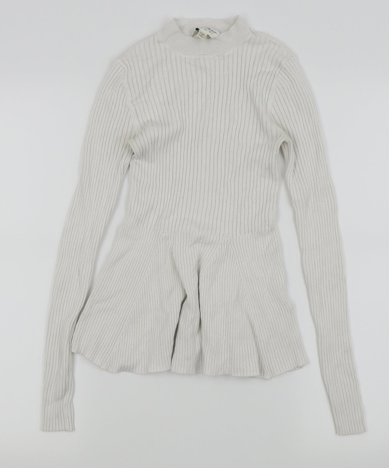 Womens UK Size 6 Miss Selfridge White Basic T-Shirt