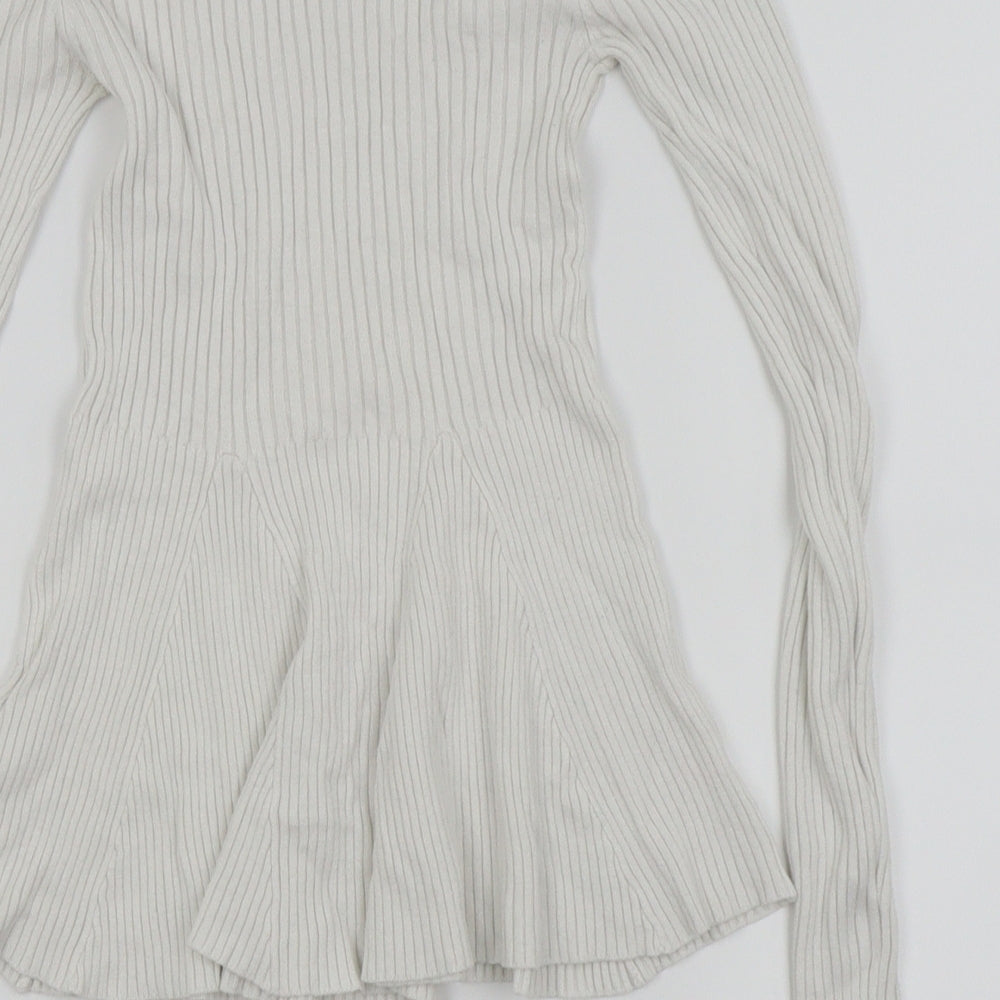 Womens UK Size 6 Miss Selfridge White Basic T-Shirt