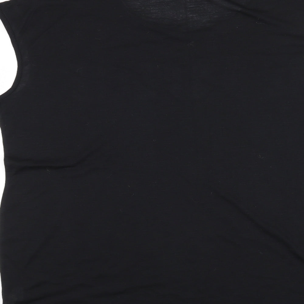 F&F Womens Black   Basic T-Shirt Size 20  - My #Selfie