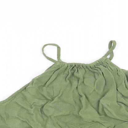 Womens UK Size 8 H&M Green Basic Blouse