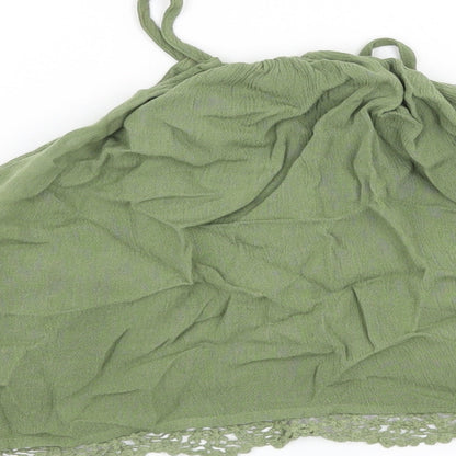 Womens UK Size 8 H&M Green Basic Blouse