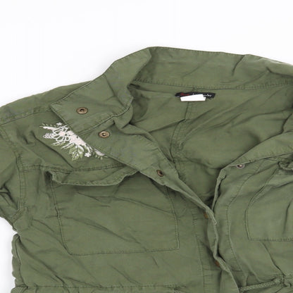 Womens UK Size S Preworn Green Jacket