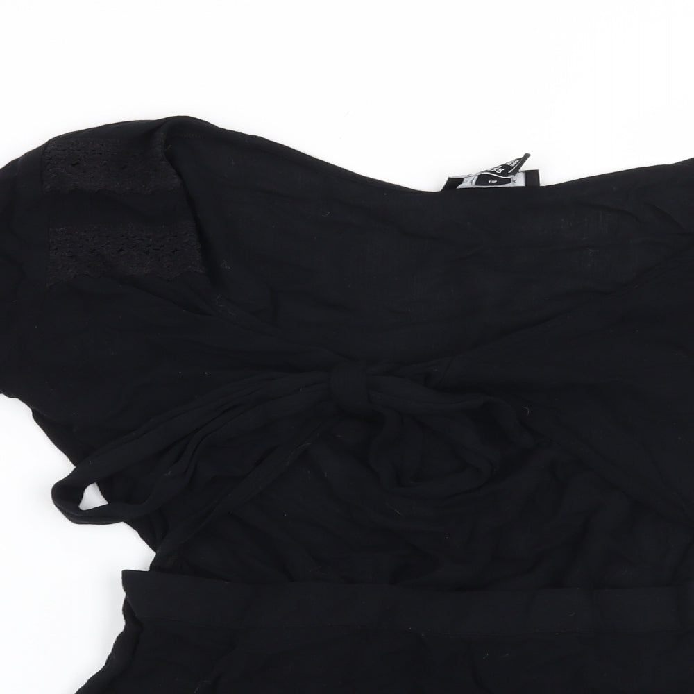 New Look Womens Black   Playsuit One-Piece Size M