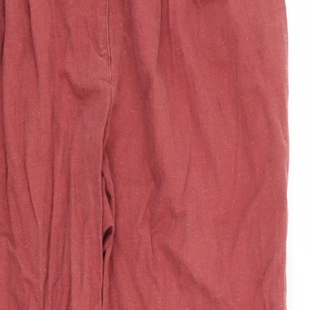 New Look Womens Red   Trousers  Size 12 L26 in