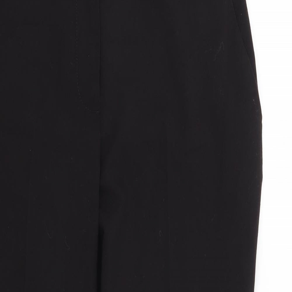 Womens UK Size 8 Dorothy Perkins Regular Fit Cropped Black Trousers