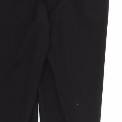 Womens UK Size 8 Dorothy Perkins Regular Fit Cropped Black Trousers