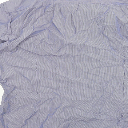 Mens UK Collar Size 15.5 Limited Collection Smart Blue  Dress Shirt