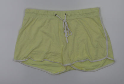 pep&co Womens Yellow   Hot Pants Shorts Size 16