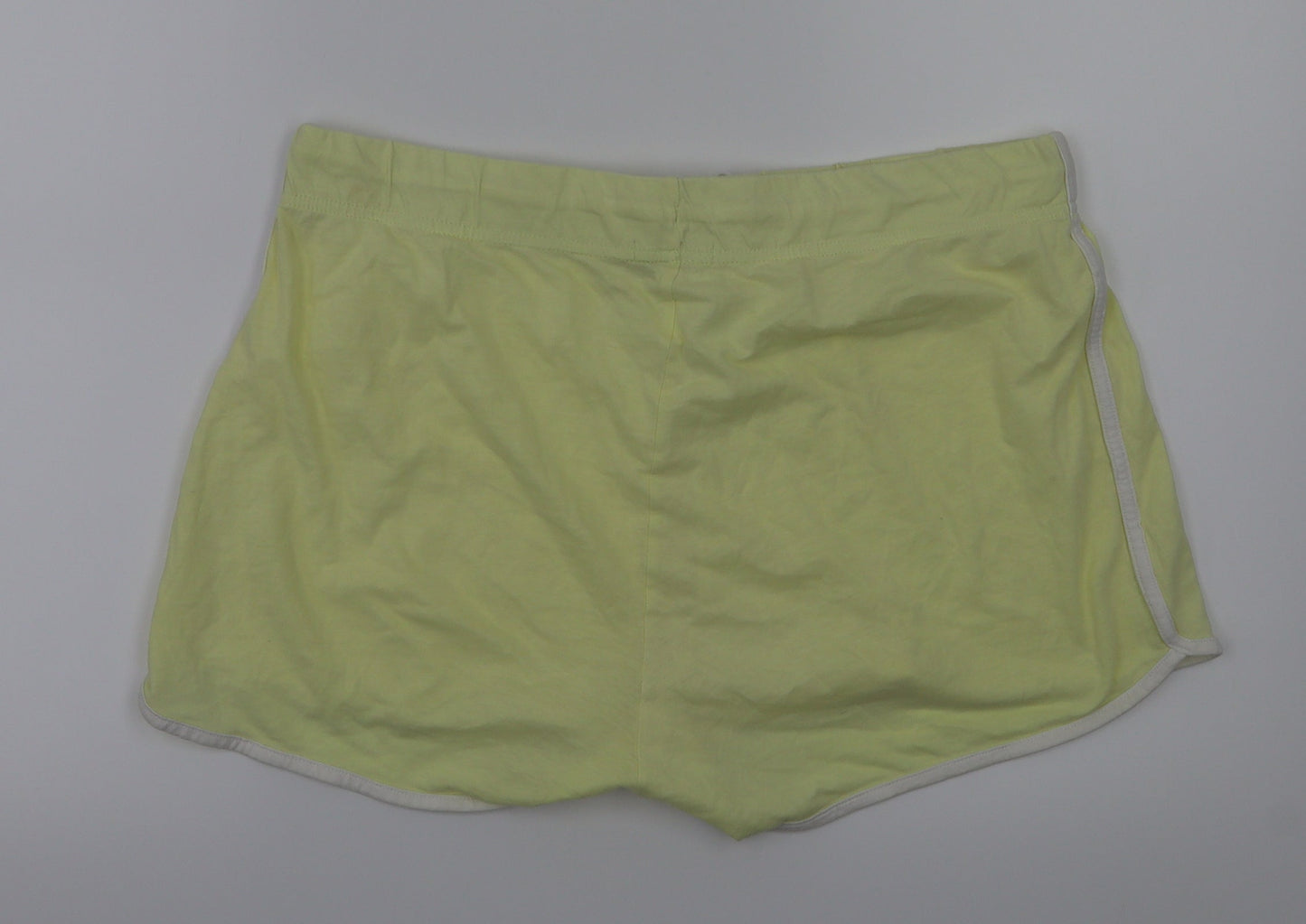 pep&co Womens Yellow   Hot Pants Shorts Size 16