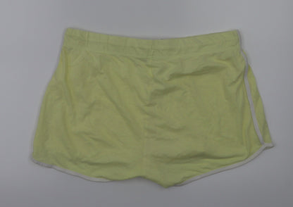 pep&co Womens Yellow   Hot Pants Shorts Size 16