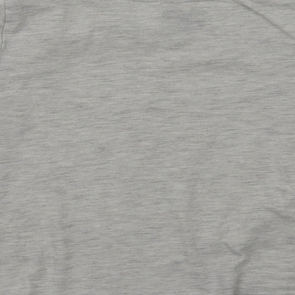F&F Girls Grey Animal Print  Basic T-Shirt Size 7-8 Years