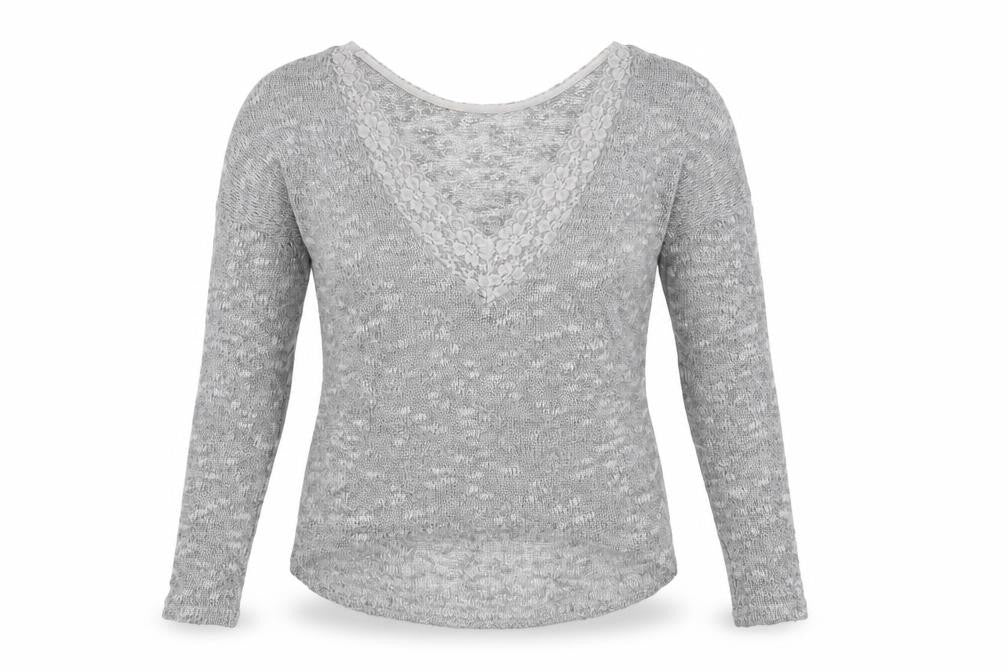 Womens UK Size XS VILA Grey Basic T-Shirt