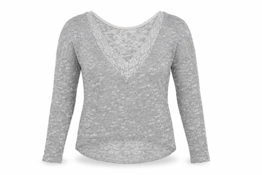 Womens UK Size XS VILA Grey Basic T-Shirt