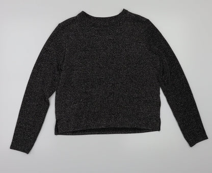Womens UK Size XS H&M Grey Basic T-Shirt