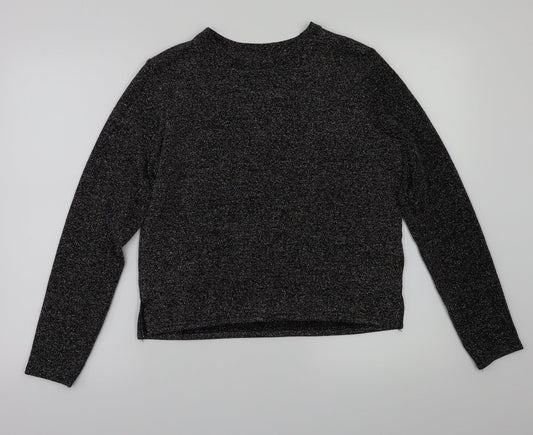 Womens UK Size XS H&M Grey Basic T-Shirt