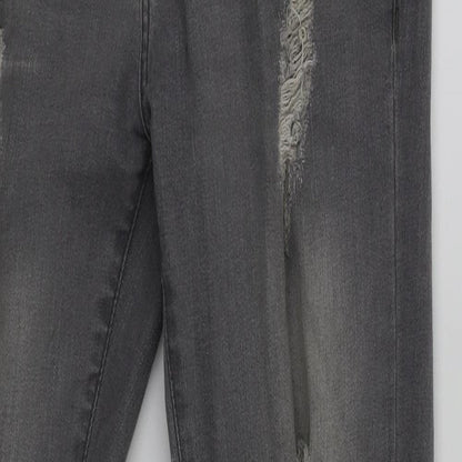 Preworn Womens Grey   Skinny Jeans Size 30 L29 in