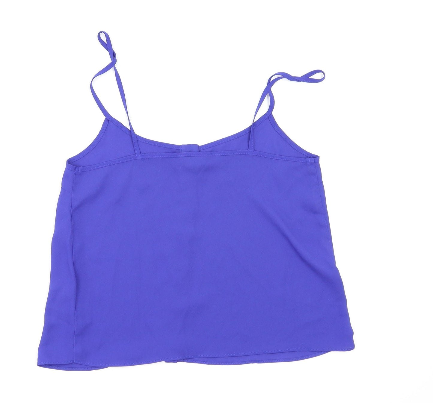Womens UK Size 6 Topshop Blue Basic T-Shirt