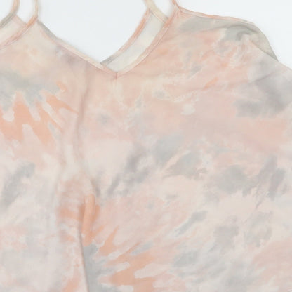 Womens UK Size 8 New Look Multicoloured Basic T-Shirt