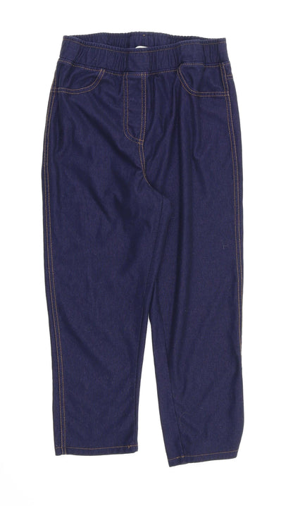 Payapa Girls Blue Ikat  Jegging Trousers Size 10-11 Years
