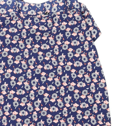 Womens UK Size 8 Pep & co Blue Basic T-Shirt