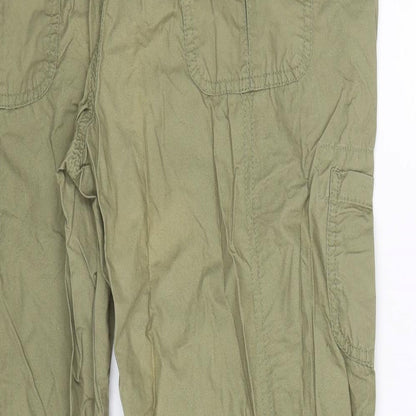 TU Womens Green   Chino Trousers Size 12 L24 in