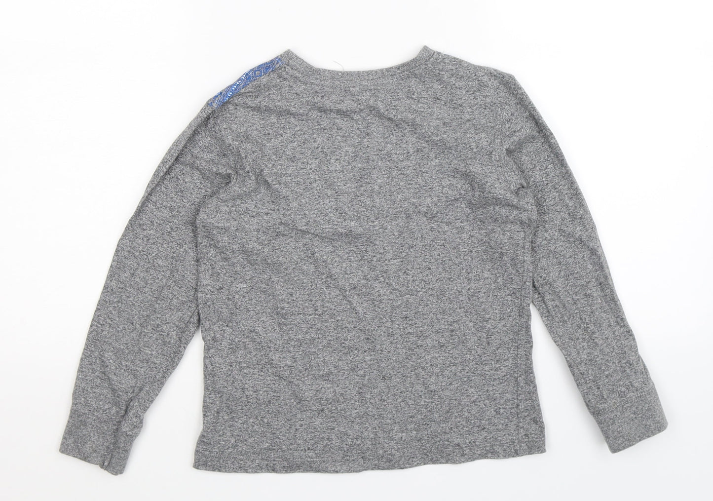 Matalan Boys Grey Geometric  Basic T-Shirt Size 6-7 Years